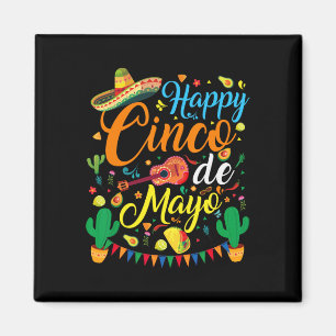 Happy Cinco De Mayo Fiesta Mexican Party 5 De Mayo Magnet