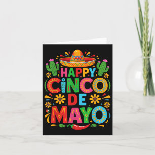 Happy Cinco De Mayo Fiesta Mexican Party Men Women Card
