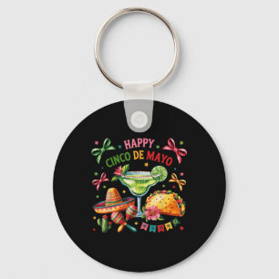 Happy Cinco De Mayo Fiesta Mexican Party Men Women Key Ring