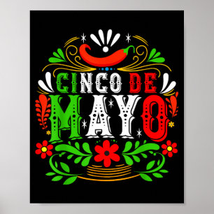Happy cinco de mayo fiesta squad 5 de mayo mexican poster