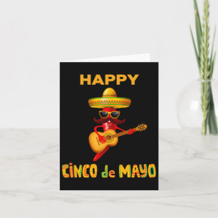 Happy Cinco De Mayo For Mexican Fiesta Costume  Card