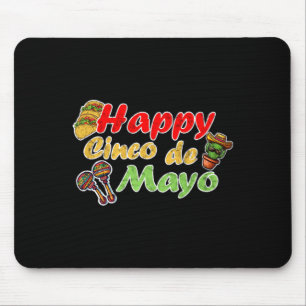 Happy cinco de mayo funny mexico celebration mouse pad