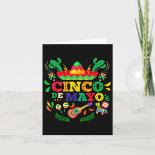 Happy Cinco De Mayo Men Women Kids 5 De Mayo Mexic Card