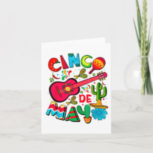 Happy Cinco De Mayo Men Women Kids 5 De Mayo Mexic Card