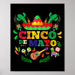 Happy Cinco De Mayo Men Women Kids 5 De Mayo Mexic Poster