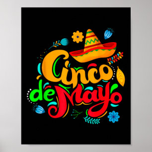 Happy Cinco De Mayo Men Women Kids 5 De Mayo Mexic Poster