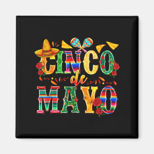 Happy cinco de mayo mexican sombrero margaritaHapp Magnet