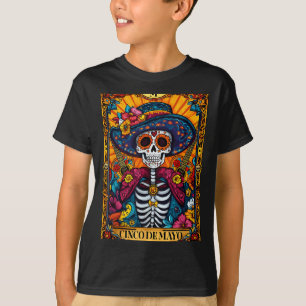 Happy cinco de mayo mexican sombrero skull guitarH T-Shirt