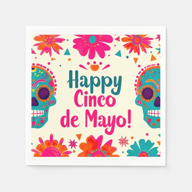 Happy Cinco de Mayo! Paper Napkin (Front)
