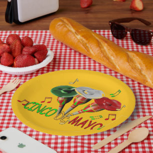 Happy Cinco de Mayo Paper Plate
