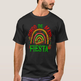 Happy Cinco De Mayo Rainbow Fiesta Mexican Women G T-Shirt