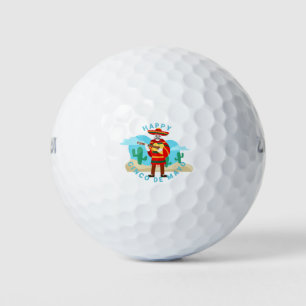 happy cinco de mayo skeleton golf balls