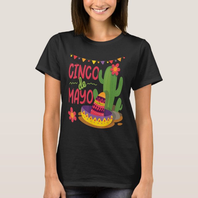 Happy Cinco De Mayo Viva Mexico 5 De Mayo 2 T-Shirt (Front)