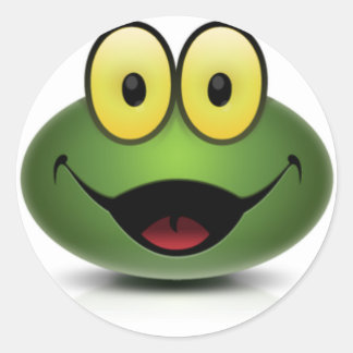 Happy Classic Round Sticker