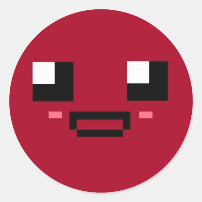 Happy Classic Round Sticker (Front)