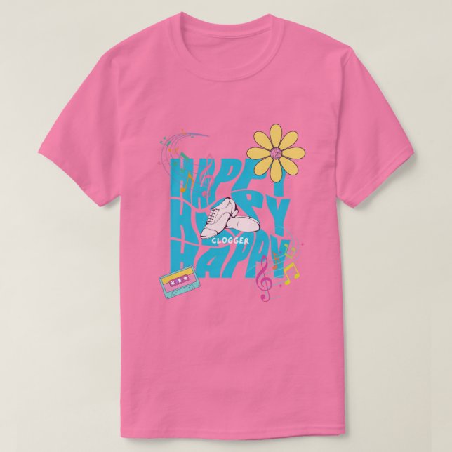 Happy Clogger T-Shirt (Design Front)