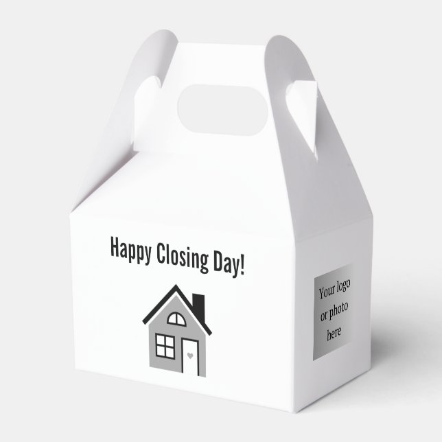 Happy Closing Day Real Estate Favour Box (Front Side)