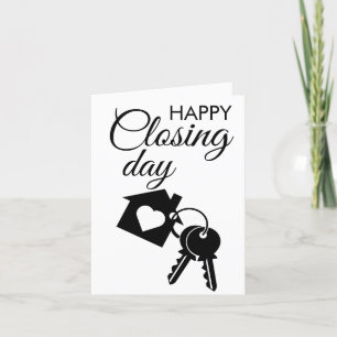 Happy Closing Day Real EstateFolded Thank You Card