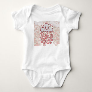 Happy Cloud Showering Love Baby Bodysuit