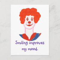 Happy Clown Face, Smiling improves my mood