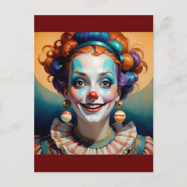 happy clown postcard (Front)