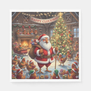 Happy Cluckmas, Napkins