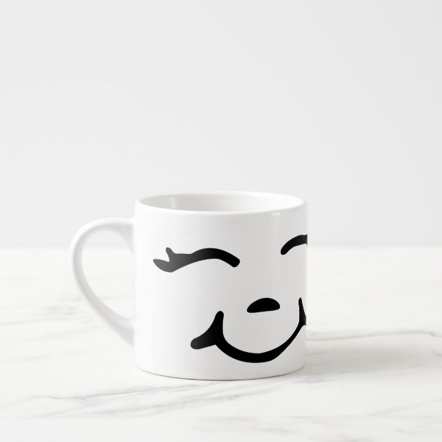 Happy Coffee Mug – Cute Cartoon Cup (Left)