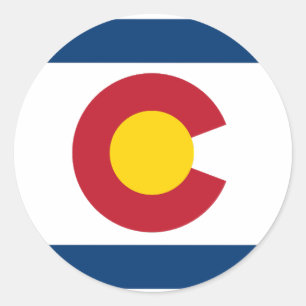 Happy Colorado Day!  Classic Round Sticker