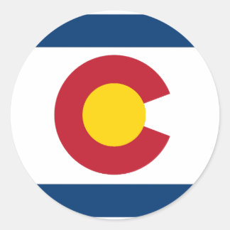 Happy Colorado Day!  Classic Round Sticker