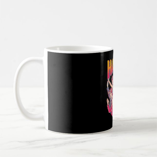 Happy colourful bubble letter design  coffee mug (Left)