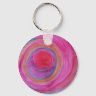 Happy Colourful Bulls- Eye  Key -chain Ring