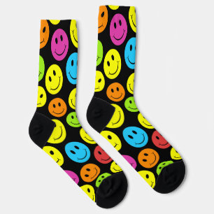 Happy Colourful Faces Socks