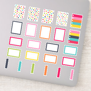 Happy Colours   Full Half Box Planner Stickers