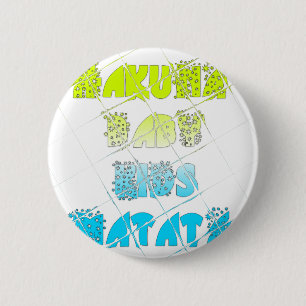 Happy Colours Hakuna Matata Hakunamatata Gift star 6 Cm Round Badge