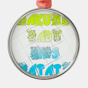 Happy Colours Hakuna Matata Hakunamatata Gift star Metal Tree Decoration