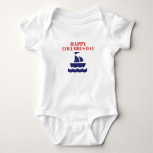 Happy Columbus Day 1492 Baby Bodysuit