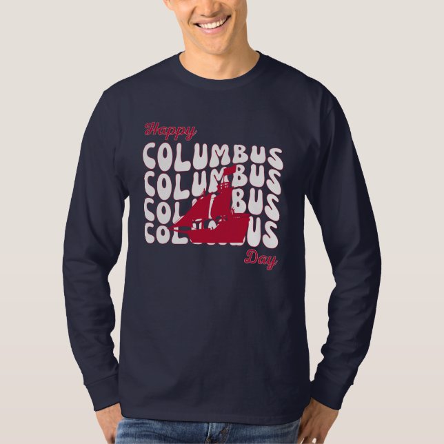 Happy Columbus Day Men's T-Shirt (Front)