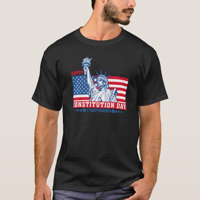 Happy Constitution Day 17 September American T-Shirt (Front)