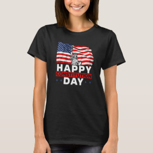 Happy Constitution Day New American USA Flag Ameri T-Shirt