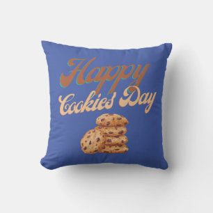 Happy Cookies Day, National Cookie Day Cushion