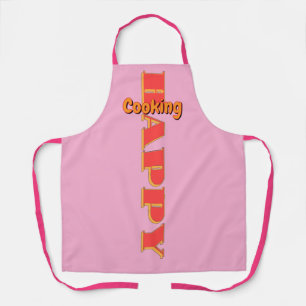 Happy Cooking Pink Apron