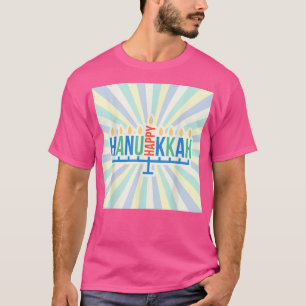 Happy cool Hanukkah Chanukah  Menorah design  T-Shirt