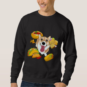 Happy Corgi Mexican Food Sweatshirt