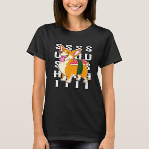 Happy Corgi Nigiri Sushi Dog T-Shirt