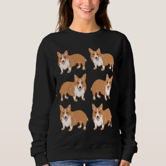 Happy Corgi Pattern Sweatshirt