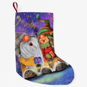 Happy Couple Gnome Christmas Stocking