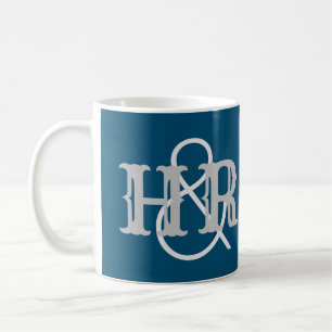Happy Couple Initials on a Coffee Mug