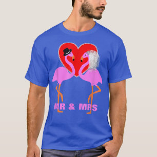 Happy Couple Mr & Mrs Novelty Wedding Gift T-Shirt