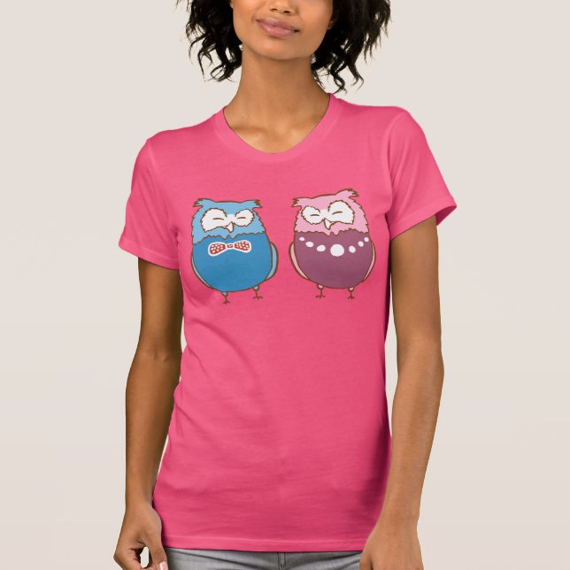 Happy couple Owls T-Shirt (Front)