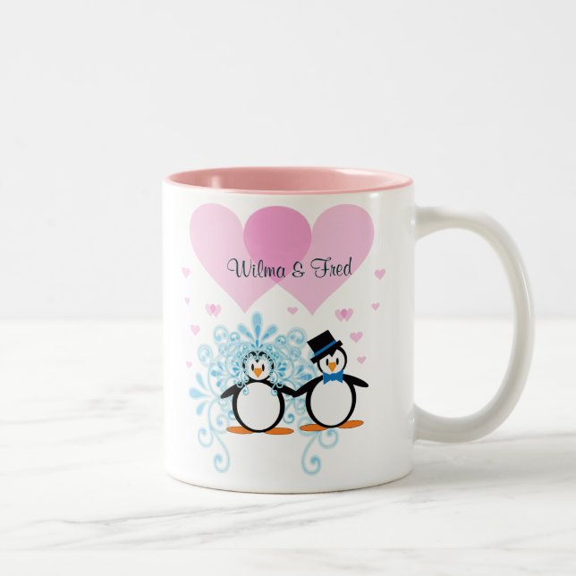 Happy Couple Two-Tone Coffee Mug (Right)